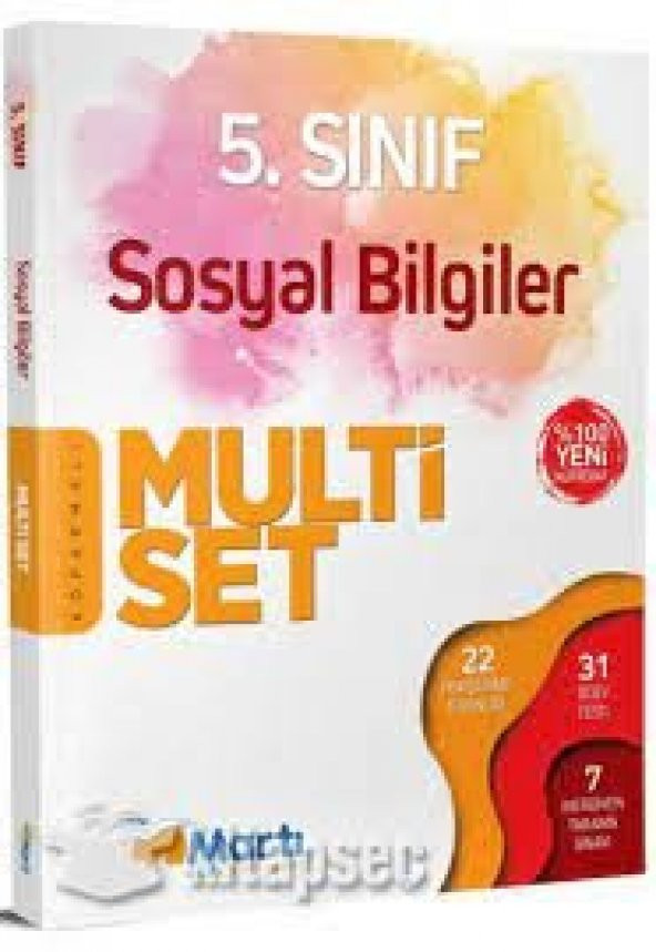 5. Sınıf Sosyal Bilgiler Koparmalı Multi Set Martı Okul Yayınları 2023 basım ve müfredat