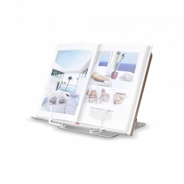 NPO STD002 Okuma Açısı Ayarlı,Kıskkaçlı Alüminyum&Ahşap Kitap/Tablet/Notebook Standı Modern Rahle - 6