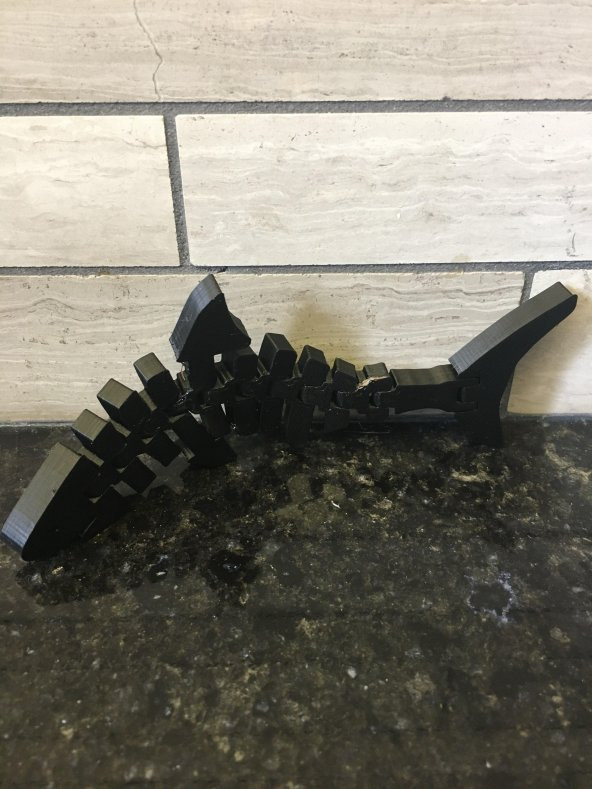 Oynayabilir Hareket Edebilir Flexi Köpekbalığı Köpekbalık Siyah - 12
