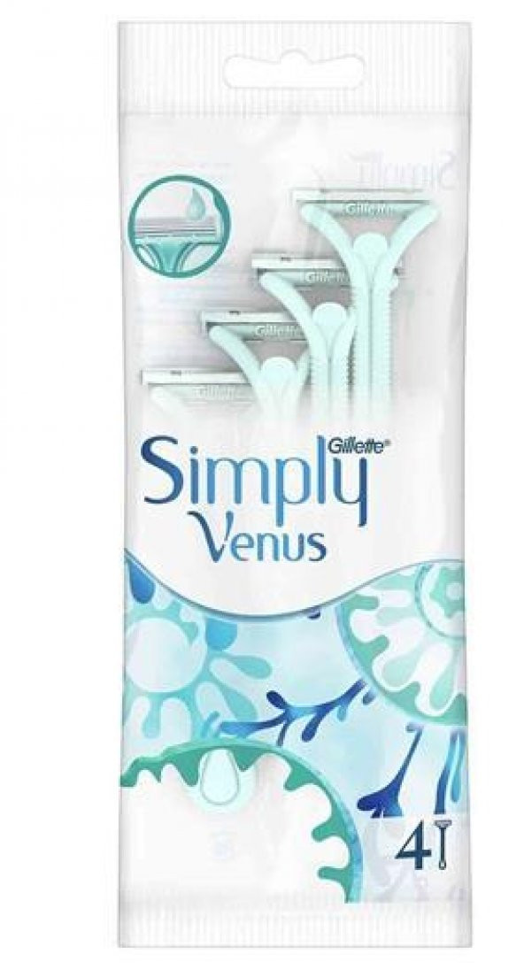 Gillette Venüs Simply Kullan At Tıraş Bıçağı 4lü