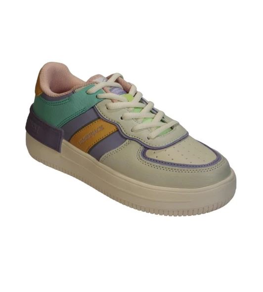 LUMBERJACK Kadın Krem Lila Mint Renkli Sneaker Spor Yürüyüş Ayakkabısı ürün görseli