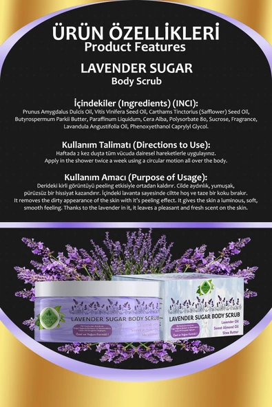 Lavender Sugar Body Scrub 250 ML - 2