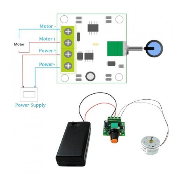 Hız Ayarlı Motor Pervane Elektrik Deney Seti - Öğrenci Elektrik Devresi - 2