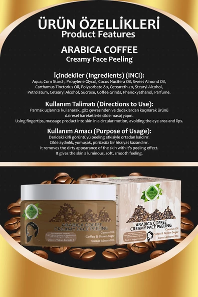 Arabica Coffee Creamy Face Peeling 100 ML - 2