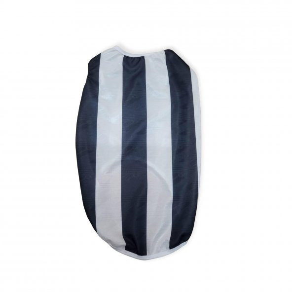 Lily Pet Siyah Beyaz Çubuklu Forma BJK Taraftar Kedi Köpek Kıyafeti - Resim 4