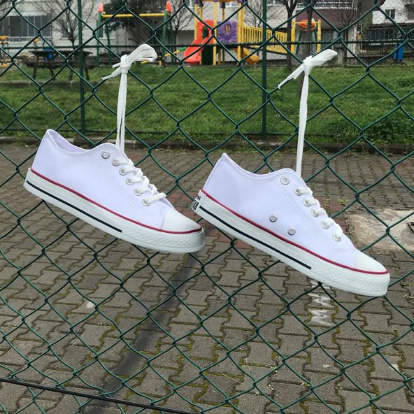 Kadın Converse All Star Ayakkabı Kısa Beyaz - 2