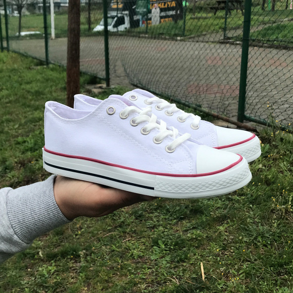 Kadın Converse All Star Ayakkabı Kısa Beyaz - 3