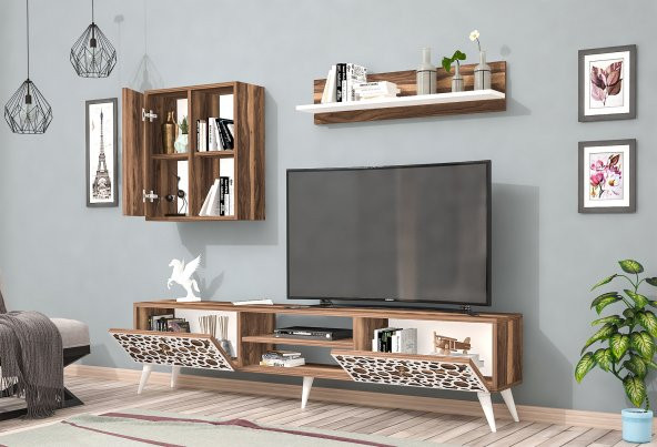 Soft Tv Tv Ünitesi Ceviz Beyaz - 2