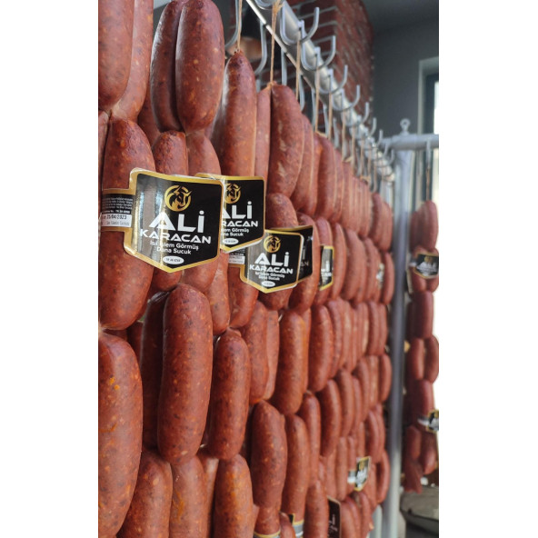 Ali Karacan Özel El Yapımı Parmak Sucuk Dana Eti 1 KG