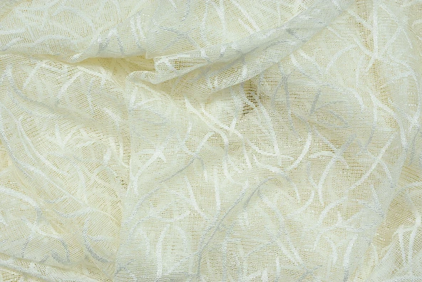 ÇALI MODEL KREM RENK TEK KANAT Hazır dikilmiş Pileli Fon Perde 300*260 cm ürün görseli