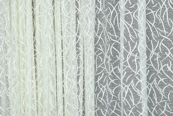 ÇALI MODEL KREM RENK TEK KANAT Hazır dikilmiş Pileli Fon Perde 300*260 cm - Resim 3