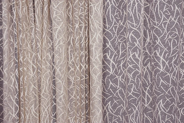 ÇALI MODEL VİZON RENK TEK KANAT Hazır dikilmiş Pileli Fon Perde 300*260 cm - Resim 2