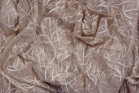 ÇALI MODEL VİZON RENK TEK KANAT Hazır dikilmiş Pileli Fon Perde 300*260 cm - Resim 8