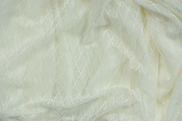 KOZA MODEL KREM RENK TEK KANAT Hazır dikilmiş Pileli Fon Perde 300*260 cm - Resim 8