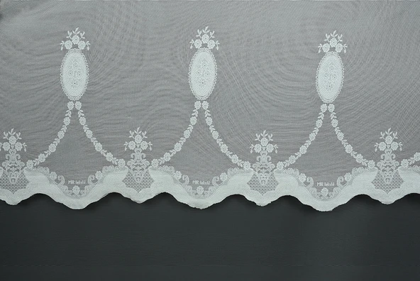 NAKIŞ 1 MODEL KREM KREM RENK TEK KANAT Hazır dikilmiş Pileli Fon Perde 300*260 cm - Resim 8