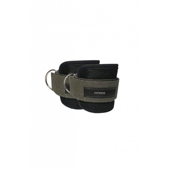 Spor Byfit Ayak Bilek Kayışı D-Ring Fitness Ağırlık Çekiş Aparatı - YEŞİL - 2