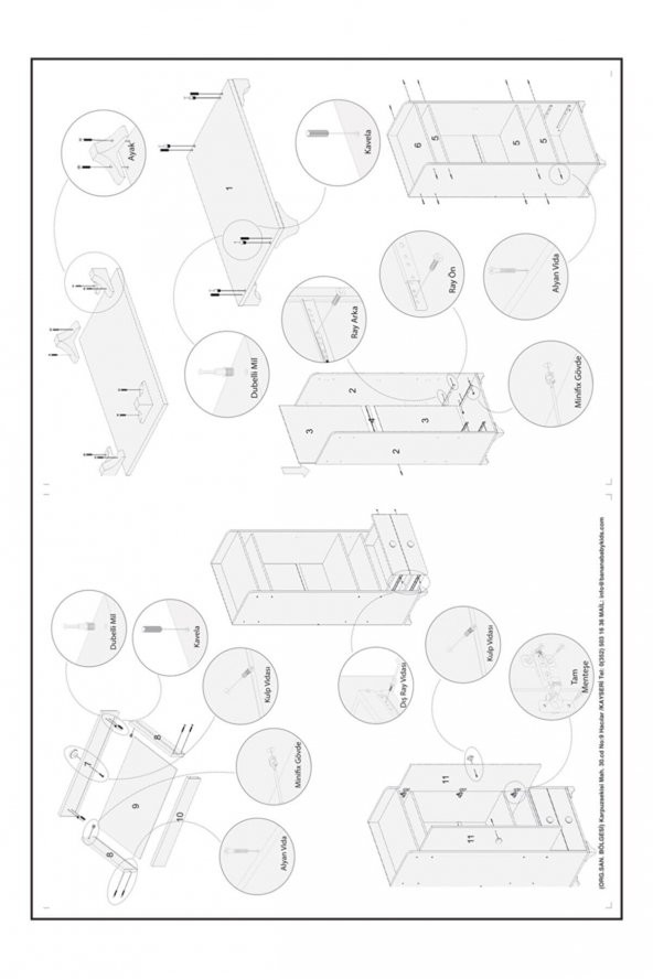 Afilli Afilli Bdlp 048 Swing 2 Kapılı 2 Çekmeceli Dolap Beyaz BDLP048BEYAZ BEBEK - 4