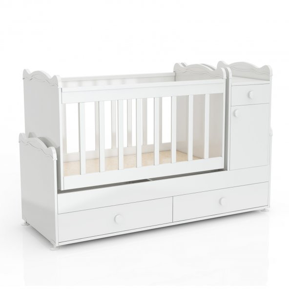 Afilli BBY 970 2 Kapılı Bebek odası Takımı Beyaz Yeni - 6