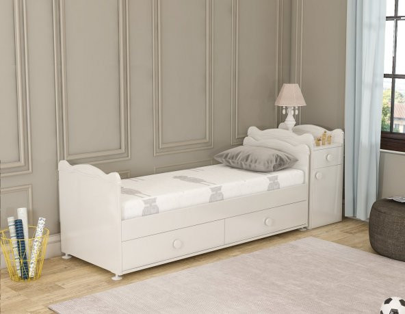 Afilli BBY 950 Büyüyebilen 3 Kapılı Bebek Odası Takımı Mavi - 6