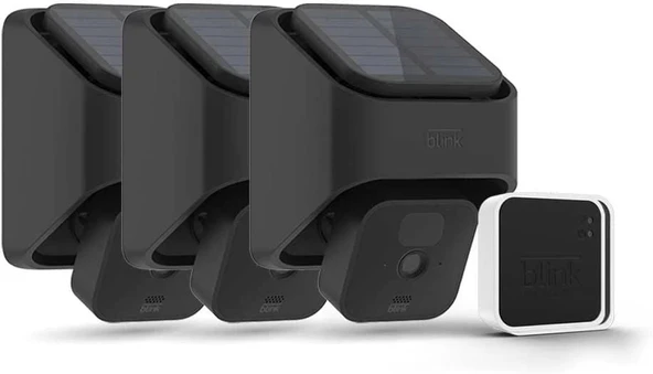 Blink Outdoor (3. Nesil)  Solar Panel Şarj Montajı 3 Kamera Kit