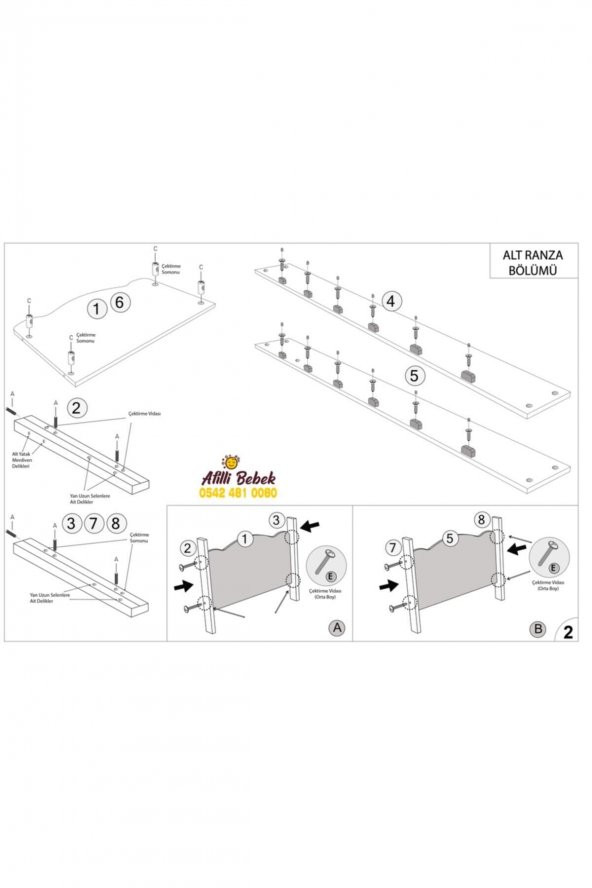 Afilli Afilli Ranza Ikili Ayrılabilen Mdf Profilli 90x190 Sonomo - 3