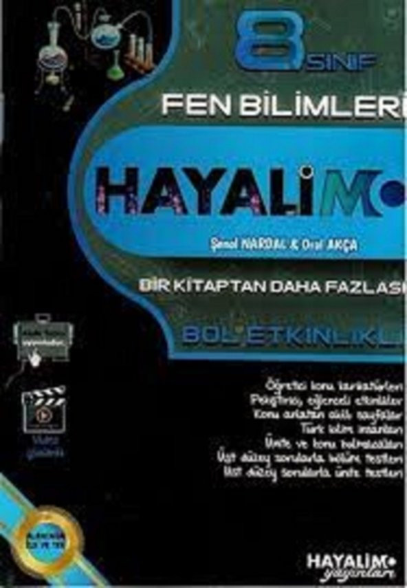 8. Sınıf Fen Bilimleri Etkinlikli Konu Anlatım Hayalimo Yayınları