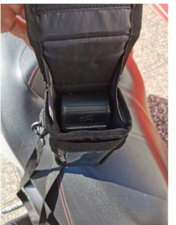 bike sky Motosiklet Kurye Pos Cihazı Taşıma Çantası Telefon Kılıflı - 5