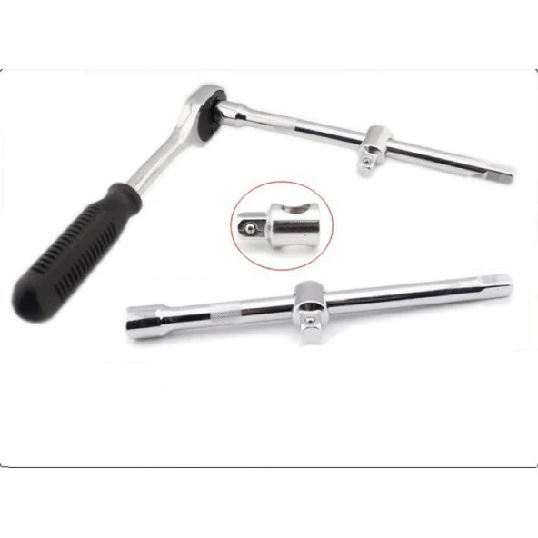 Rowermax Profesyonel 1/2 ve 1/4 Cırcırlı Lokma Anahtar Takımı Bits Uç Seti 108 Parça - 10