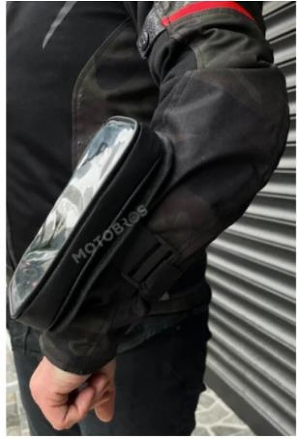 Bike sky Motosiklet Kol Telefon Tutucu Motorsiklet Kol Çantası Su Geçirmez-Gidon Bağlantılı-Dokunmatikli Mt-45 - 4