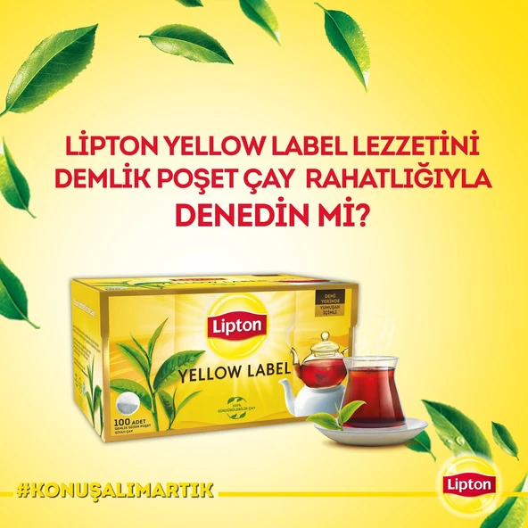Lipton Yellow Label Demlik Poşet Çay 100lü X 2 Adet - 7