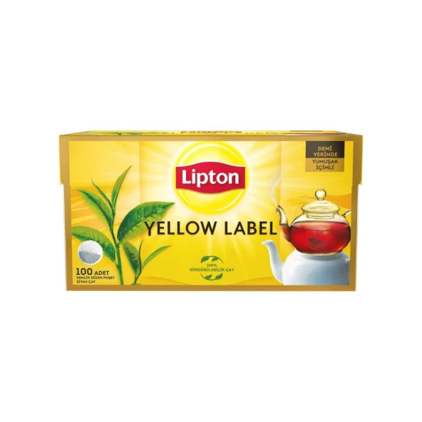 Lipton Yellow Label Demlik Poşet Çay 100lü X 2 Adet