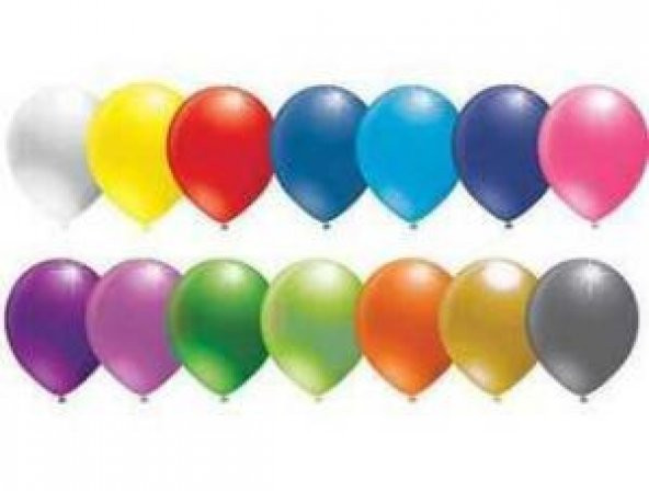 BALON DÜZ 5 İNC KARIŞIK 100 ADET