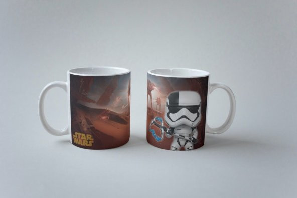 Star Wars Temalı Karakter Özel Tasarım Baskılı Kupa Bardak - Resim 2