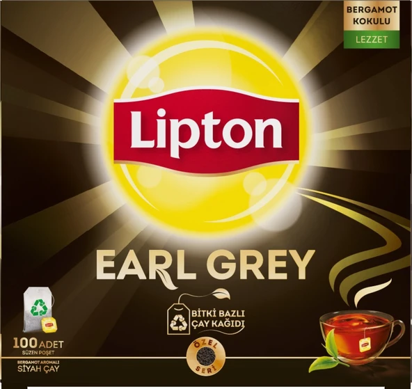 Lipton Earl Grey Bardak Poşet Cay 100lü X 2 Adet - 6