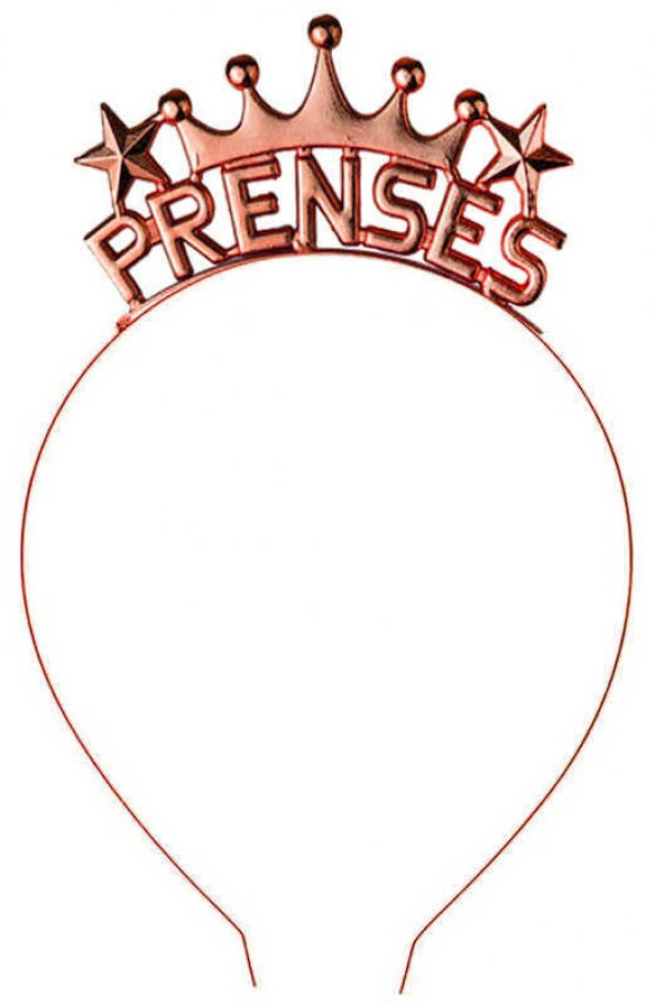 TAÇ PRENSES METAL ROSE GOLD 1 ADET ürün görseli 1