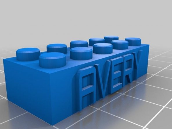 Özelleştirilmiş Lego Bloğu Kolye / Anahtarlık Avery Plastik Aparat
