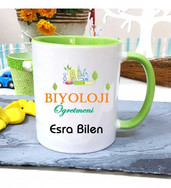 Biyoloji Öğretmenine Özel Öğretmenler Günü Hediyesi Kişiye Özel Kupa Bardak