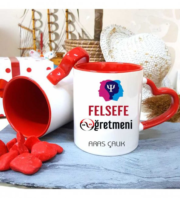 Felsefe Öğretmenine Özel Öğretmenler Günü Hediyesi Kişiye Özel Kupa Bardak - 1