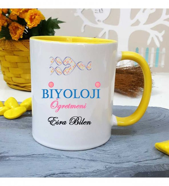 Biyoloji Öğretmenine Özel Öğretmenler Günü Hediyesi Kişiye Özel Kupa Bardak