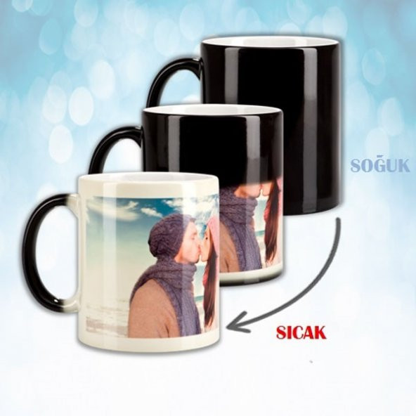 I Love You Kişiye Özel Sihirli Kupa Pi159 - Resim 3