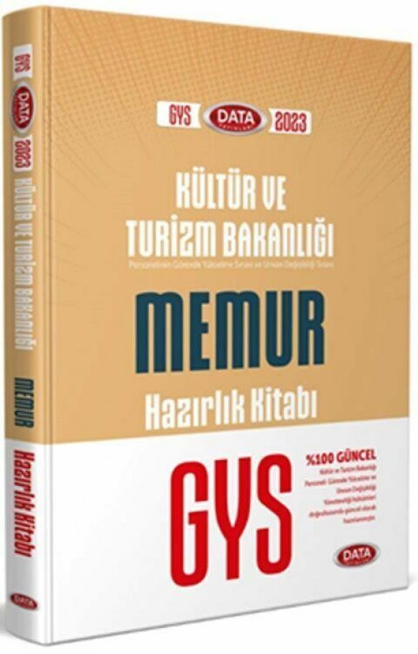 Kültür ve Turizm Bakanlığı GYS Memur Hazırlık Kitabı Data Yayınları