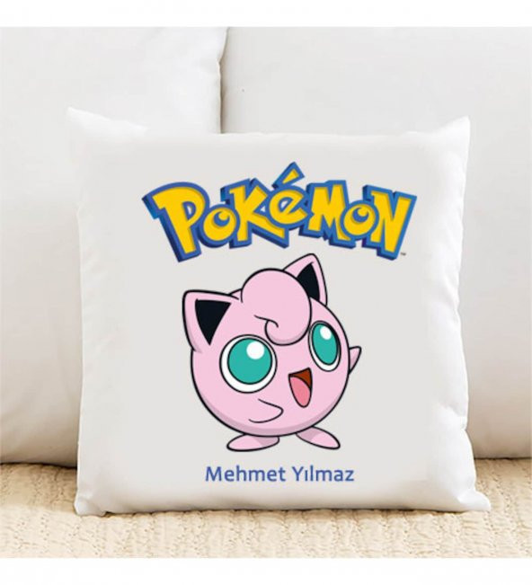 Pokemon Jigglypuff Kişiye Özel Yastık Kılıfı 122