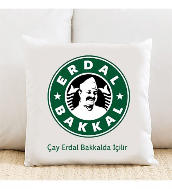 Çay Erdal Bakkalda İçilir Kişiye Özel Yastık Kılıfı 240