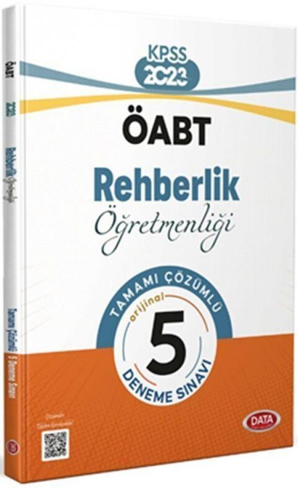 KPSS ÖABT Rehberlik Öğretmenliği Tamamı Çözümlü 5 Deneme Sınavı Data Yayınları