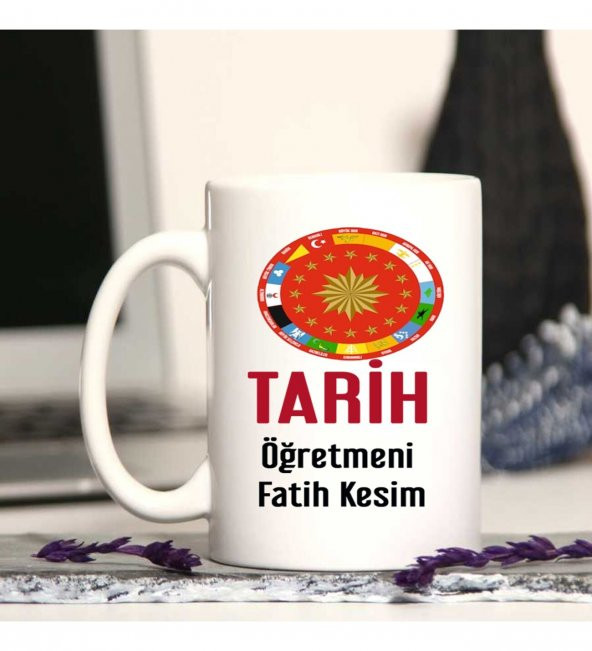 Tarih Öğretmenine Özel Öğretmenler Günü Hediyesi Kişiye Özel Kupa Bardak - 1