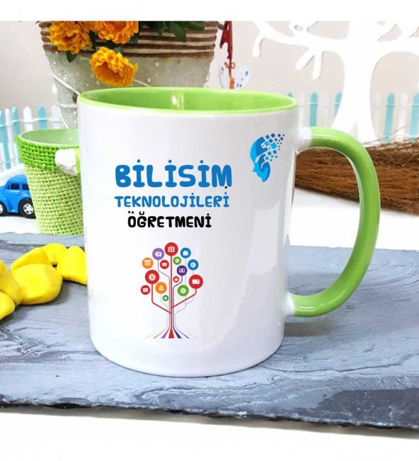 Bilişim Teknolojileri Öğretmenine Özel Öğretmenler Günü Hediyesi Kişiye Özel Kupa Bardak