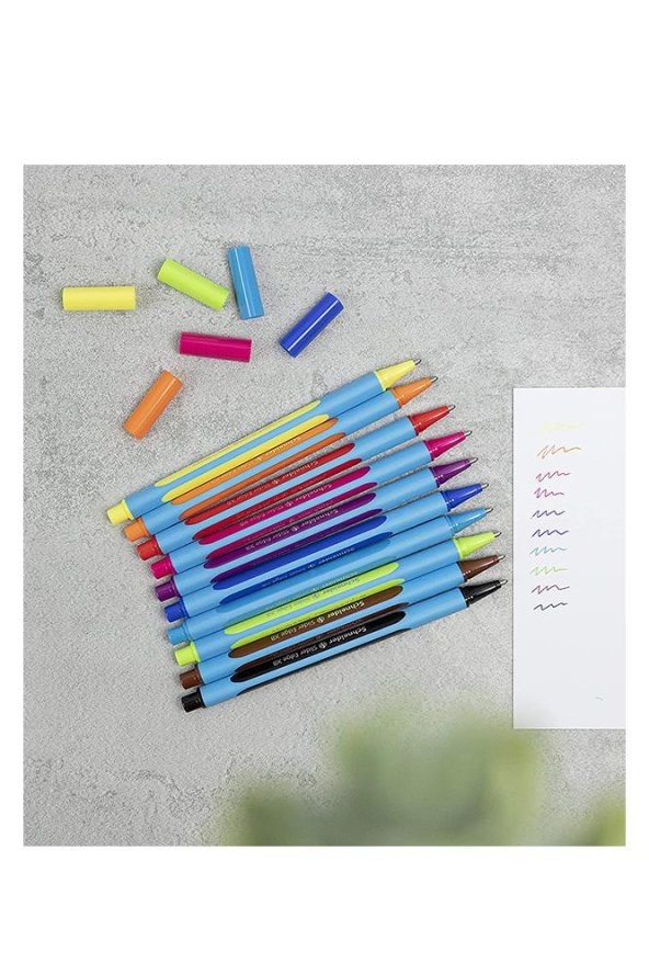 Slider Edge Xb Tükenmez Kalem 8 Renk Standlı 1 Paket Line-up 0.4 mm İnce Uçlu Keçeli Kalem 8 Renk 1 Paket - Resim 4