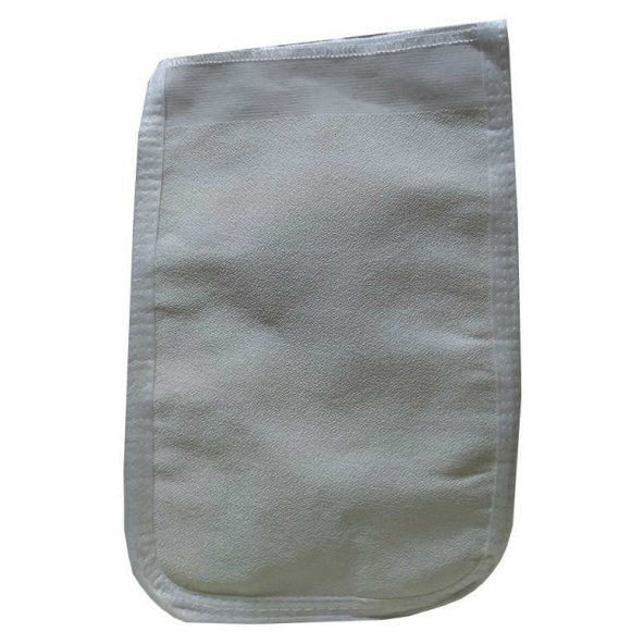 İpek Sırt ve Vücut Kesesi Beyaz 17X27 - 2