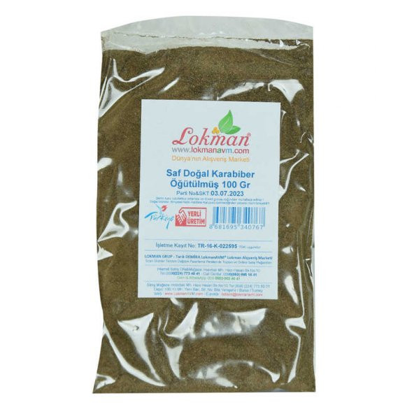 Saf Doğal Karabiber Öğütülmüş 100 Gr Paket - 5