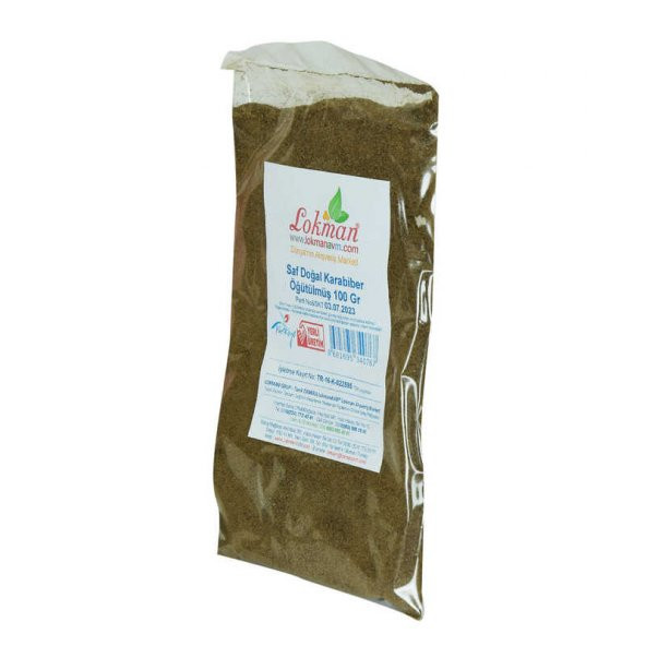 Saf Doğal Karabiber Öğütülmüş 100 Gr Paket - 10